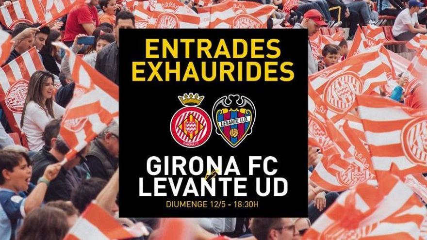 Montilivi s&#039;omplirà per viure el Girona-Llevant de diumenge