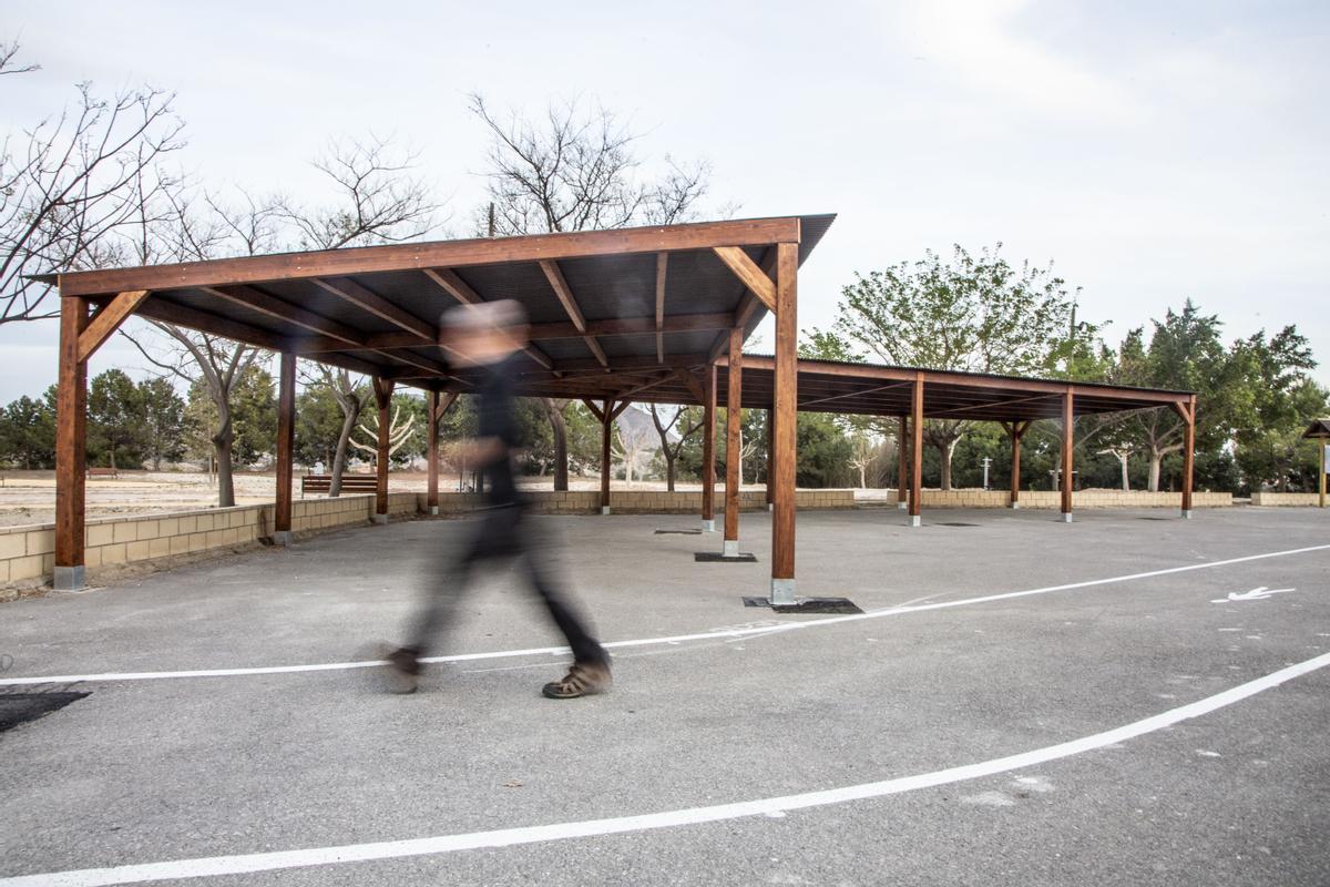 La pérgola está ubicada en la partida de la Alcoraya