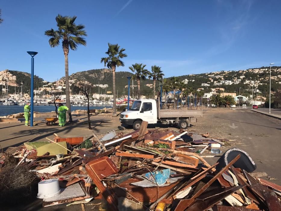 El Port d'Andratx tras el temporal