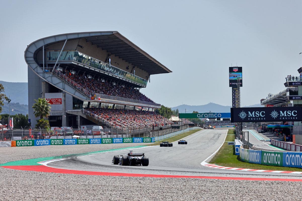 La Fórmula 1 rodando en el Circuit de Barcelona-Catalunya