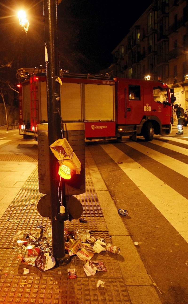 Fotogalería de los incidentes en Zaragoza