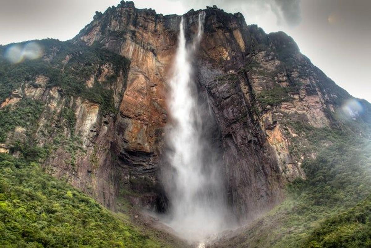 Salto Ángel, en el Parque Nacional Canaima, en el Bolívar, Venezuela.