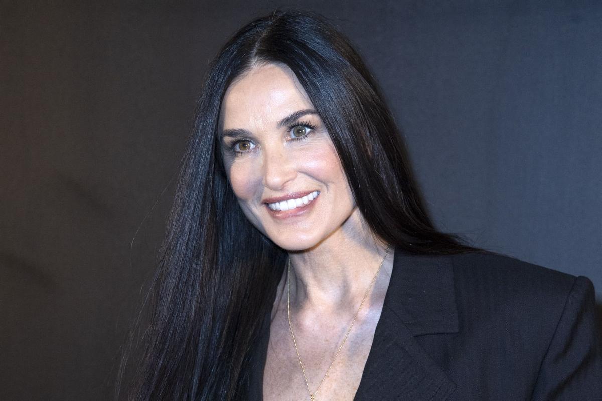 Demi Moore y su melena larga xxl