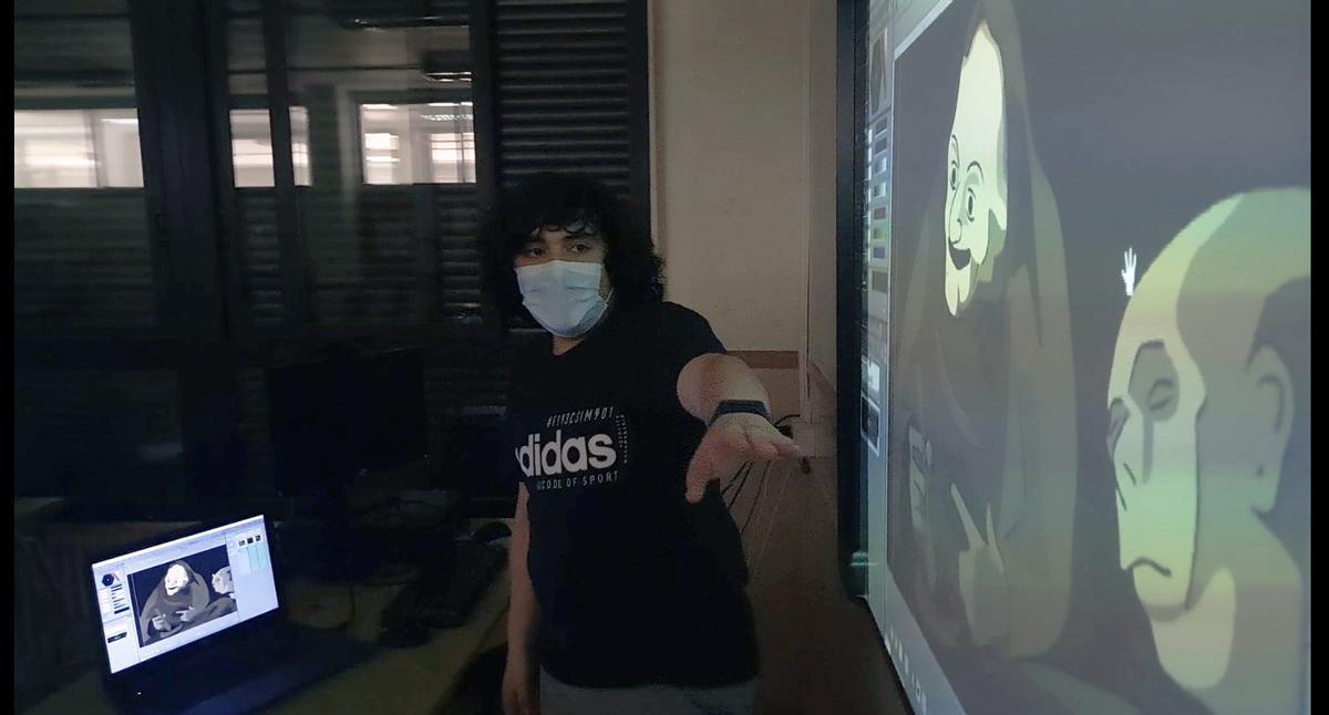 El alumnado analizó los cuadros del genio de Fuendetodos, especialmente los de su conocida como etapa negra.