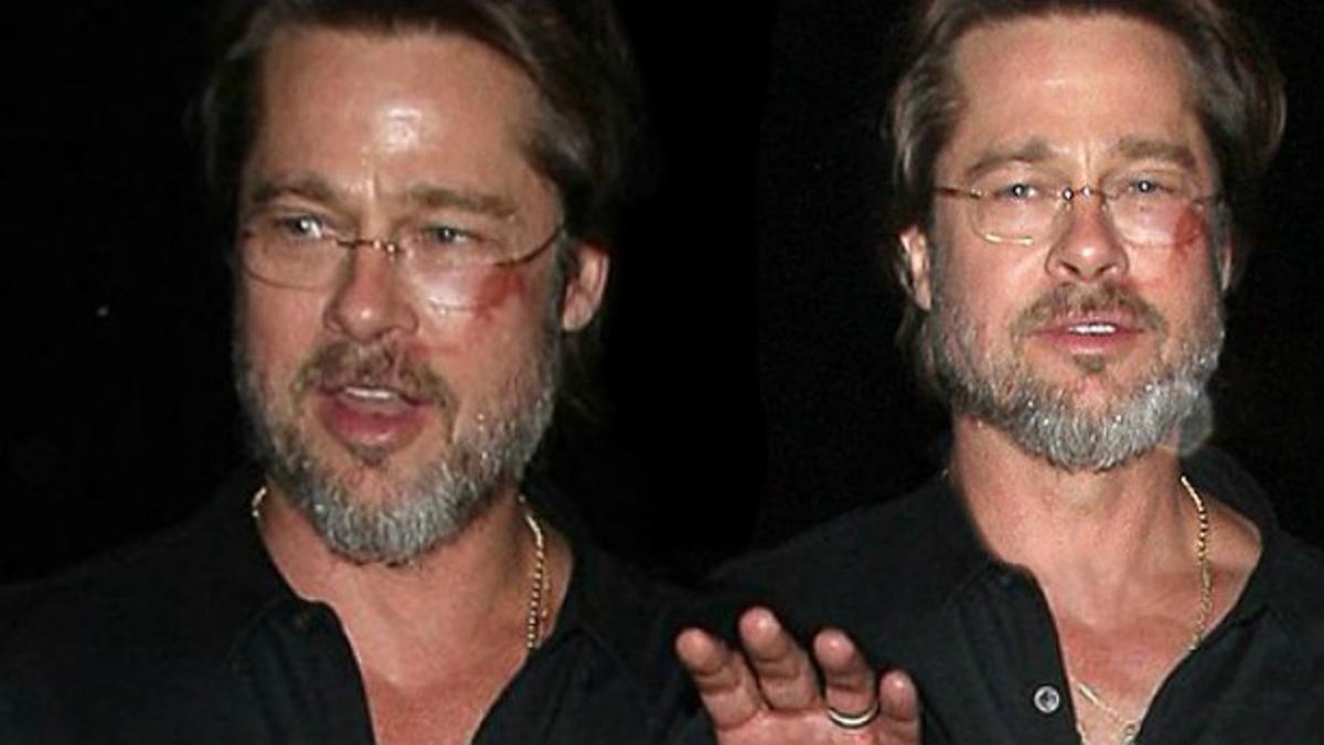 Brad Pitt, tal como acudió a la gala benéfica el sábado.