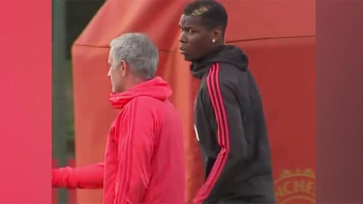 Tensión entre Mourinho y Pogba en el entrenamiento