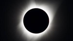 Eclipse solar total observada desde Oregon el 21 de agosto de 2017.