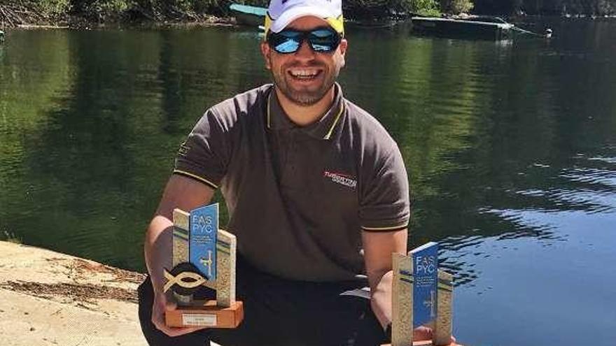 Adolfo José Vega, campeón de Asturias en pesca en agua dulce