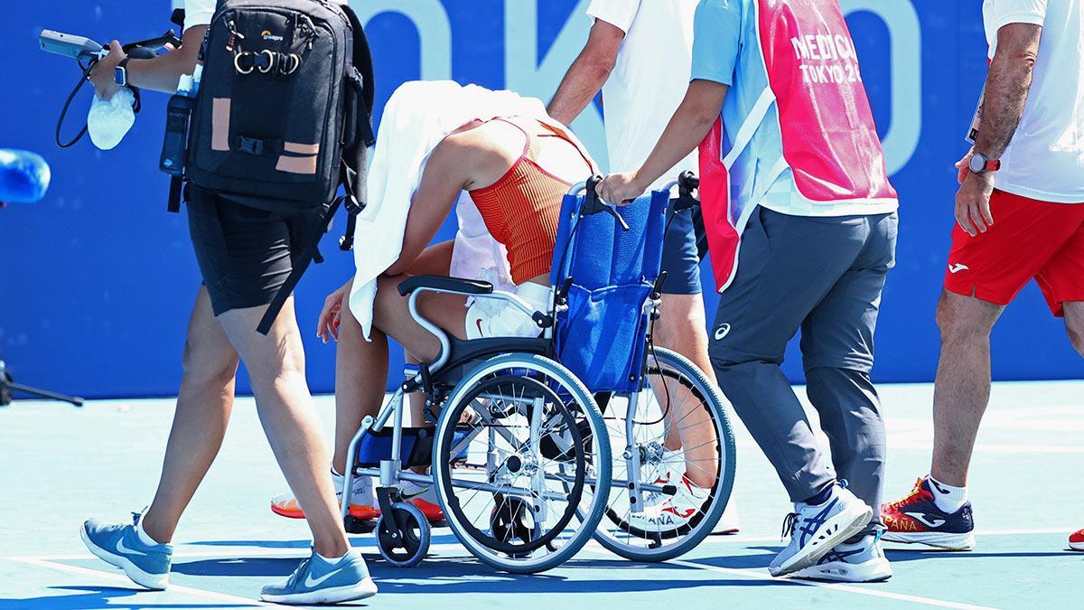 Badosa tuvo que retirarse por un golpe de calor