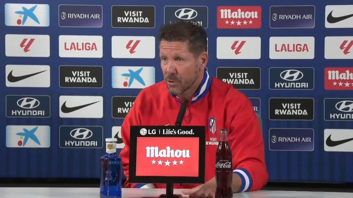 Simeone: "¿Adulterar la competición? Mi expectativa es competir hasta el final"