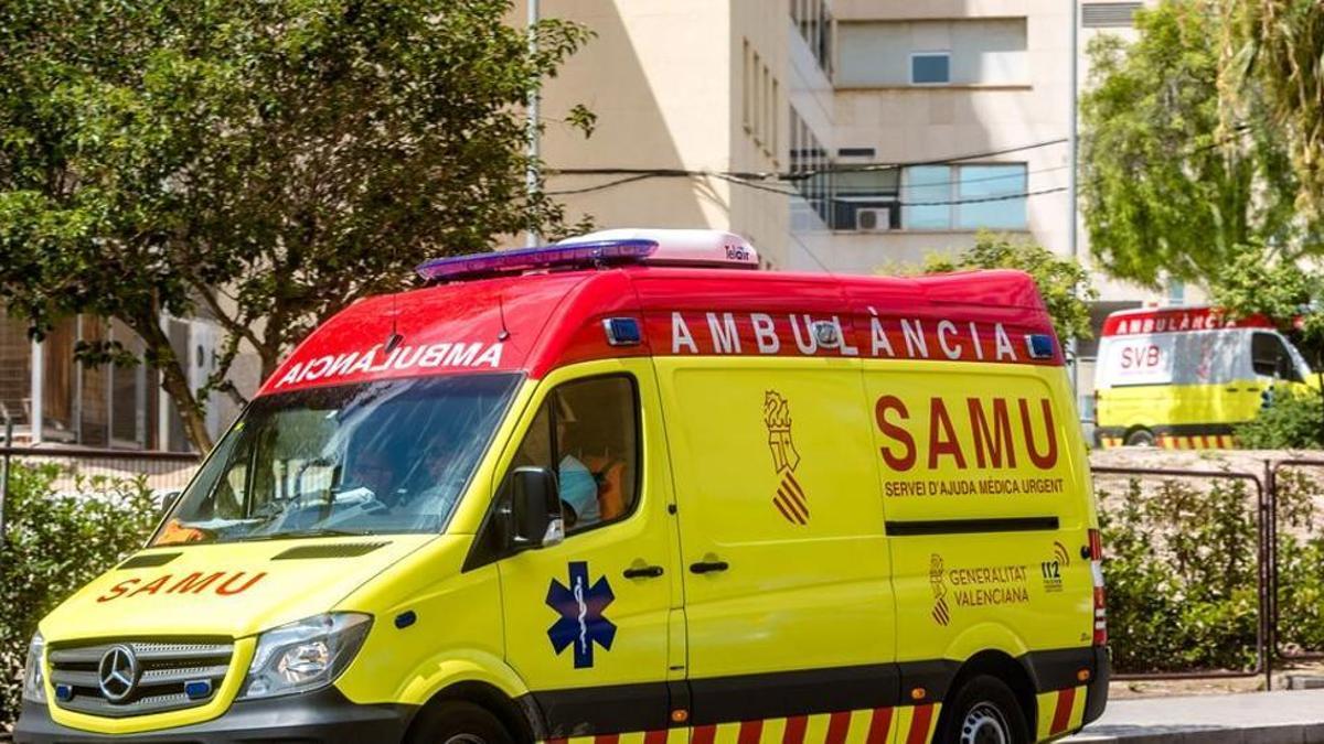 Una unidad del SAMU en Alicante.