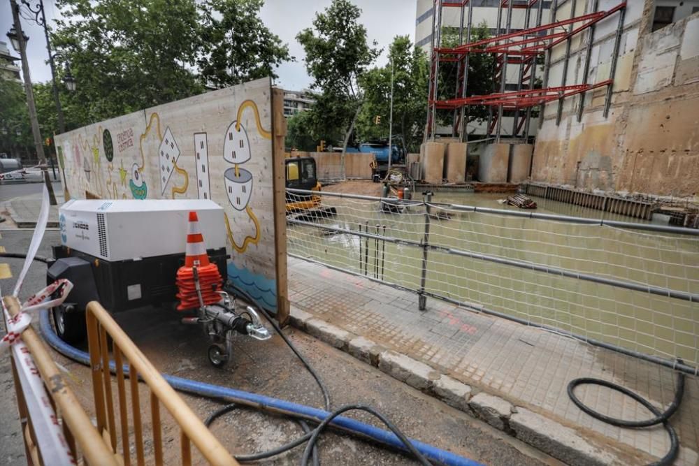 La rotura de una tubería deja sin agua las barriadas de El Fortí, el Terreno y Son Armadans