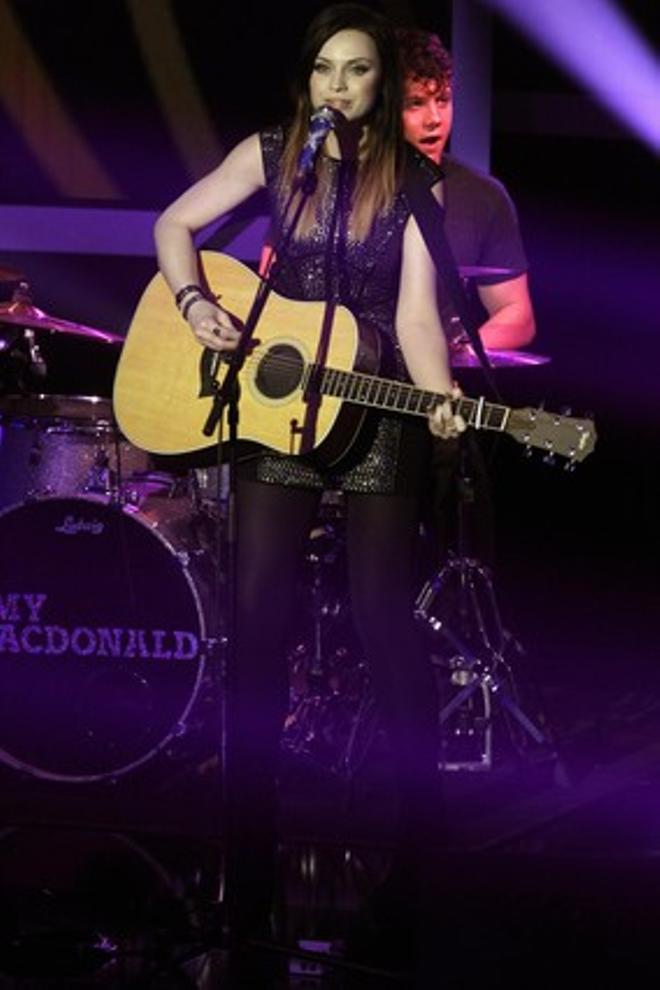 La cantante escocesa Amy McDonald en la gala del Balón de Oro