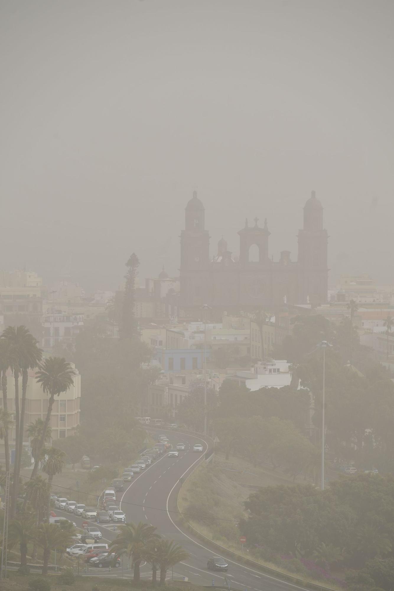 Calima sobre Gran Canaria