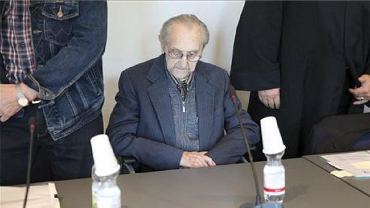 Hubert Z., en una sala de la Audiencia Provincial de Neubrandenburg (Alemania), este lunes.