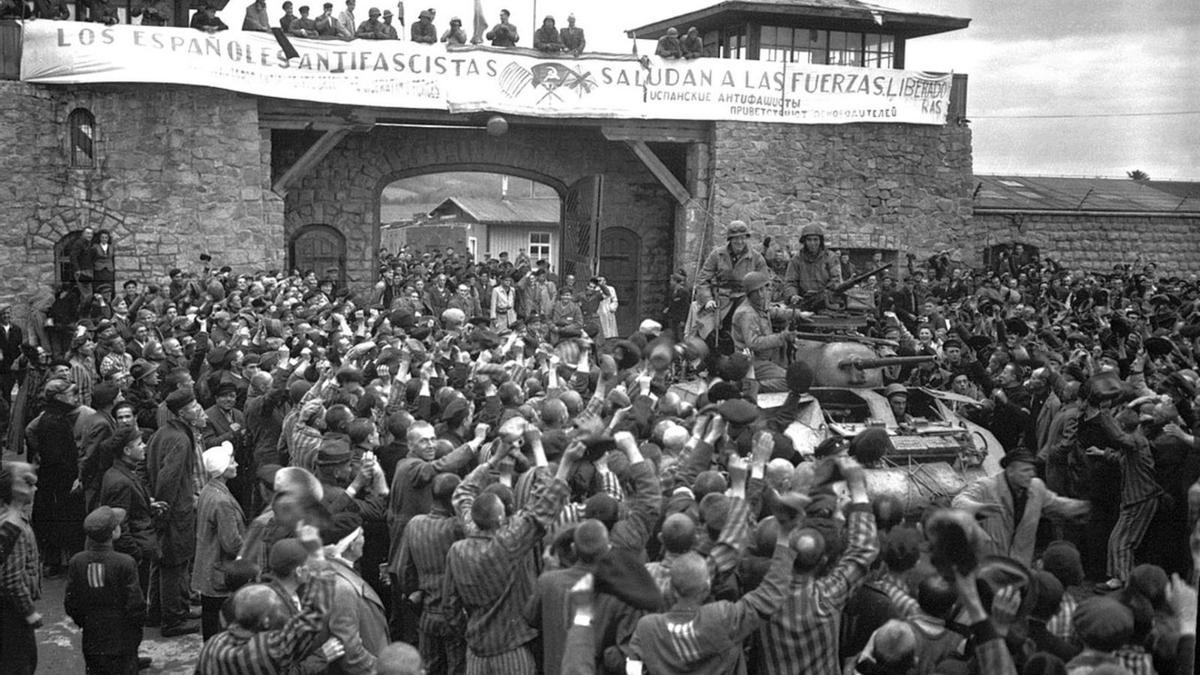 Liberación del campo nazi
de Mauthausen.
