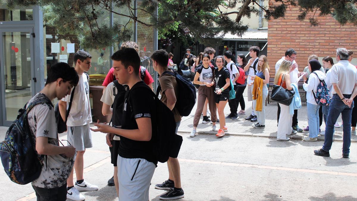 Alumnes que han fet la selectivitat a l'institut Lacetània