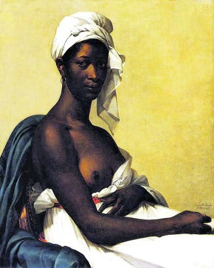 Su obra más celebrada, ‘Retrato de una negra’: nunca antes una mujer de raza negra, mostrando un pecho desnudo, con mirada provocativa, había sido objeto de un pintura. 