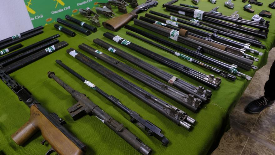 Desmantelado el mayor taller ilegal de armas de fuego de la provincia de Las Palmas