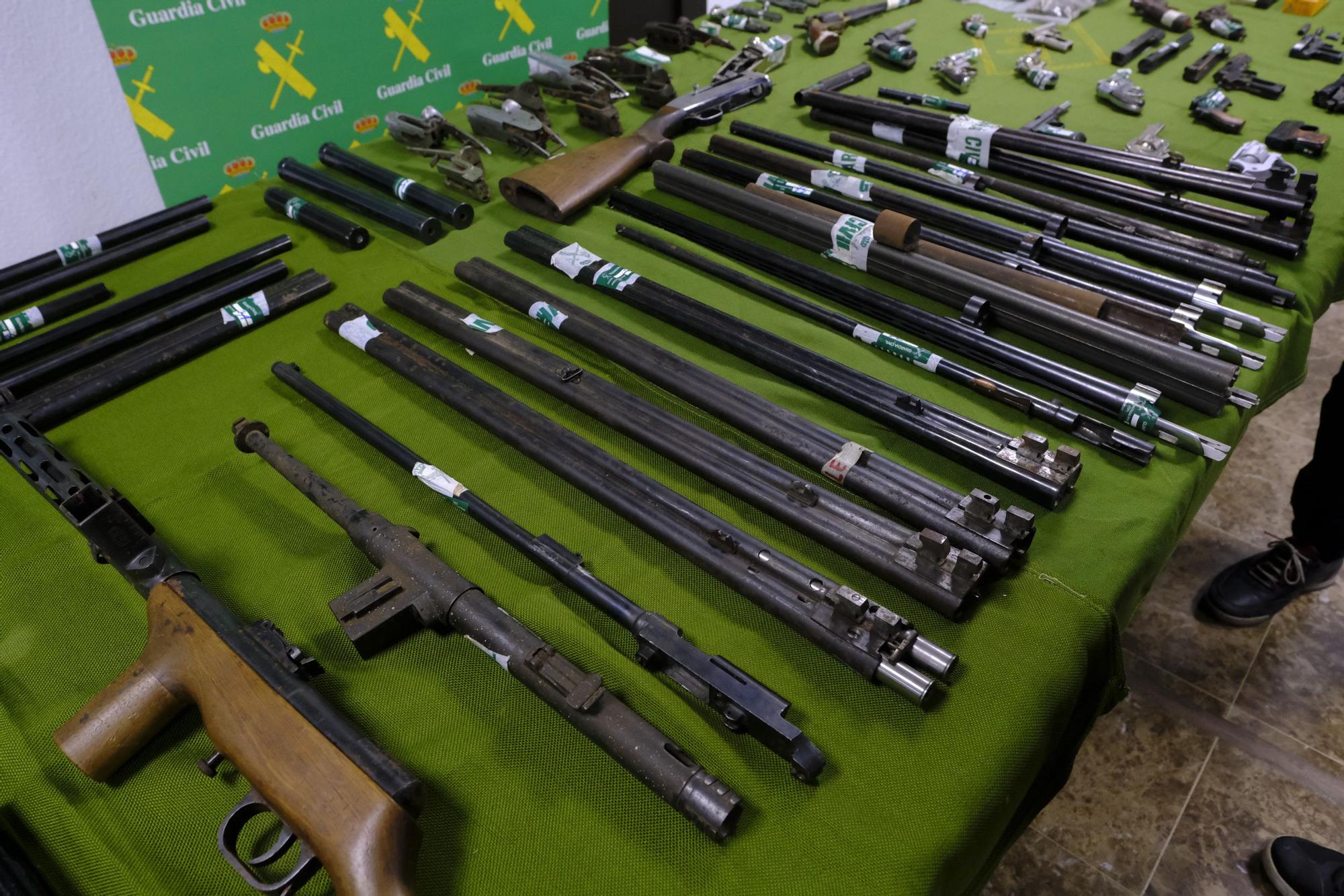 Desmantelado el mayor taller ilegal de armas de fuego de la provincia de Las Palmas