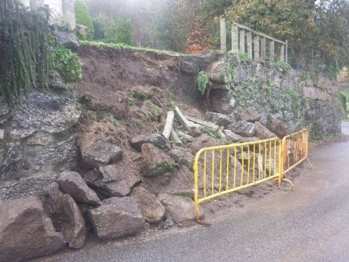 El temporal desborda los ríos de Pontevedra