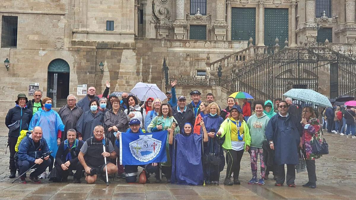 El colectivo Siero Jacobeo llega a Santiago en su quinto aniversario | A. I.