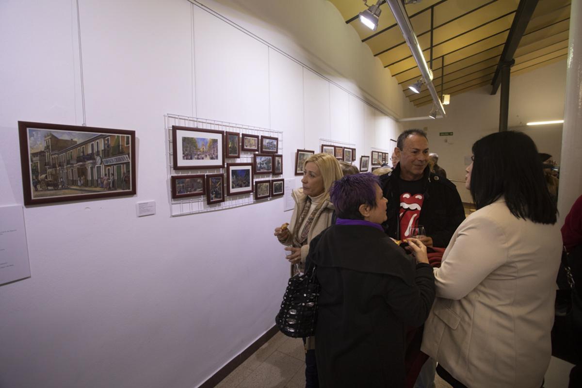 La Asociación de Patrimonio Industrial de Puerto de Sagunto inaugura la exposición de Ramón Rodríguez  "Miradas de ayer. Pinceladas de la memoria"
