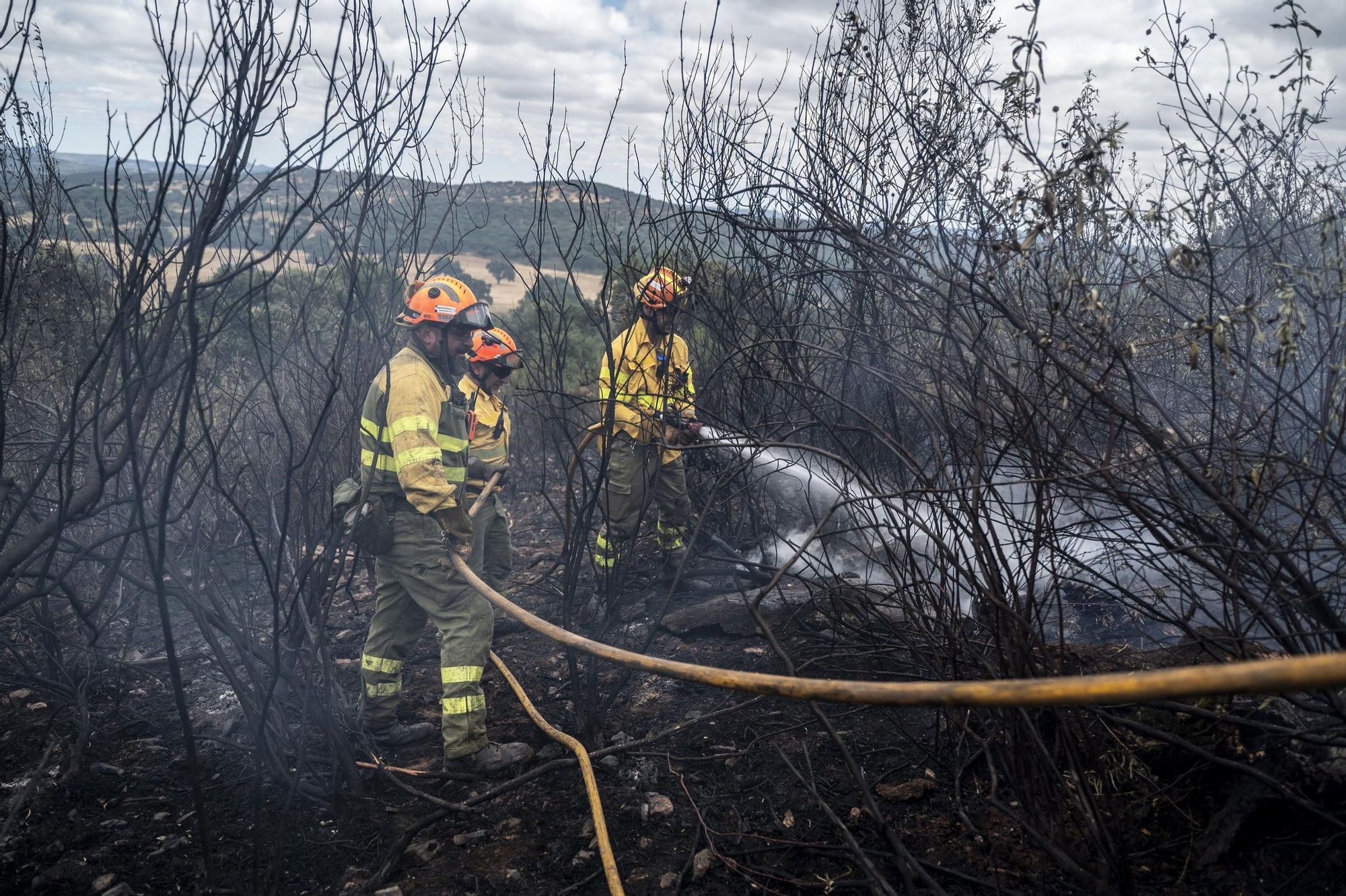 Las imágenes del incendio de este viernes en Cáceres