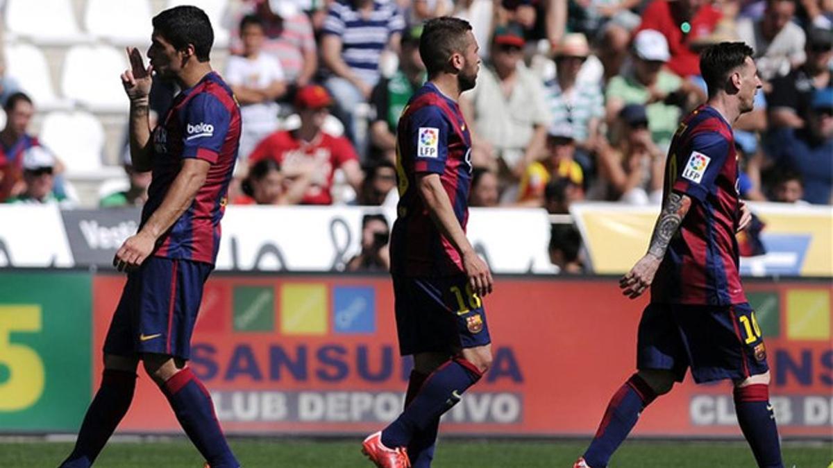 Jordi Alba volvió a la titularidad contra el Córdoba