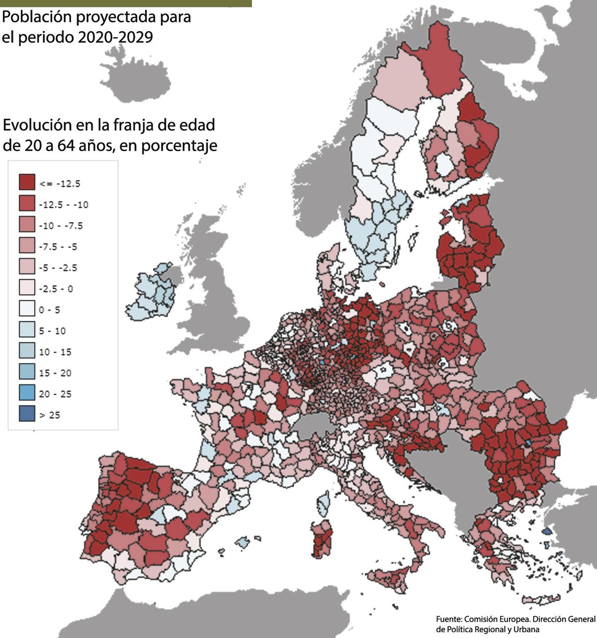 Extremadura perderá hasta 2030 más del doble de población en edad laboral que la media de la UE