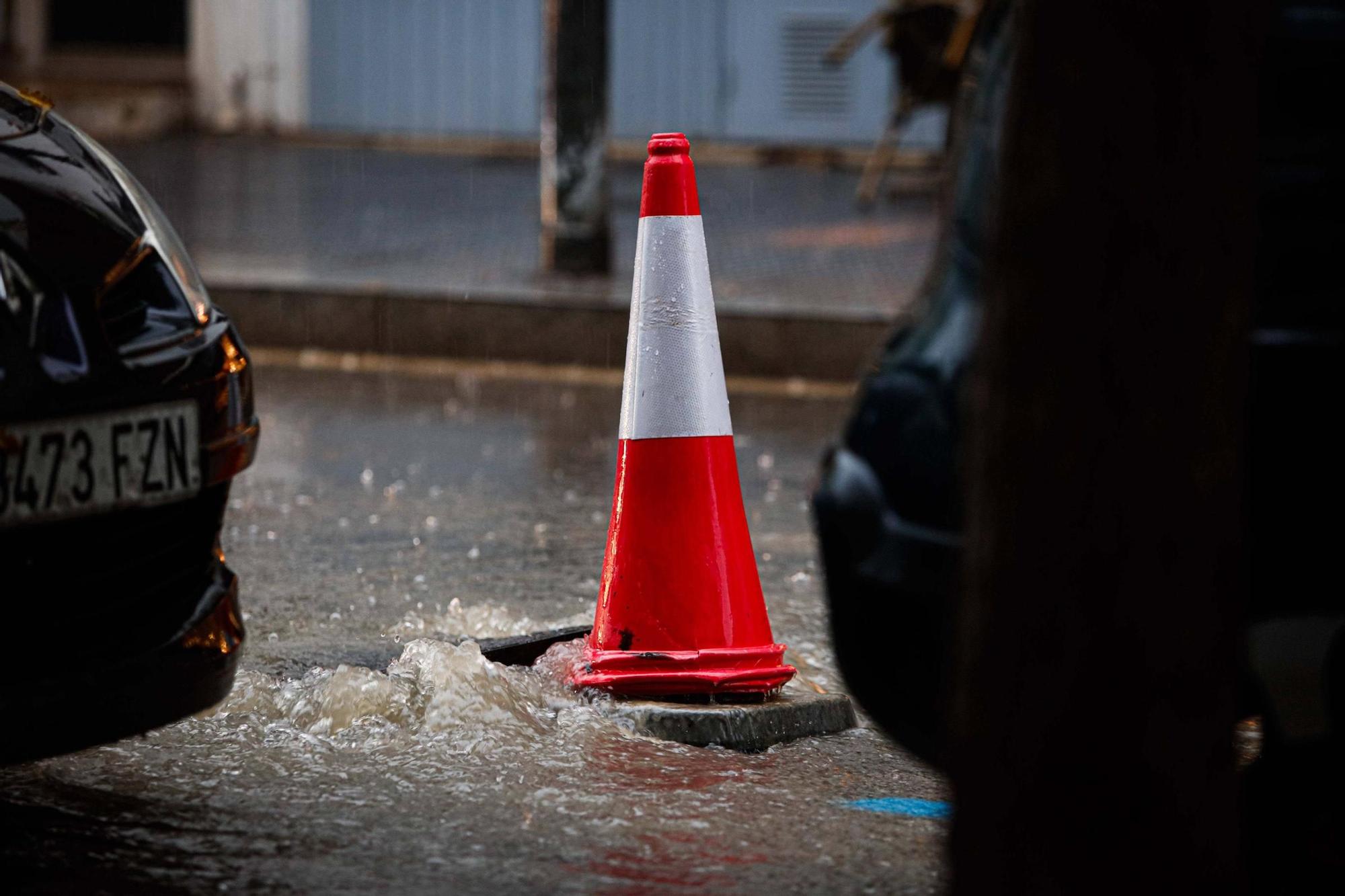 Todas las imágenes de la lluvia en Ibiza