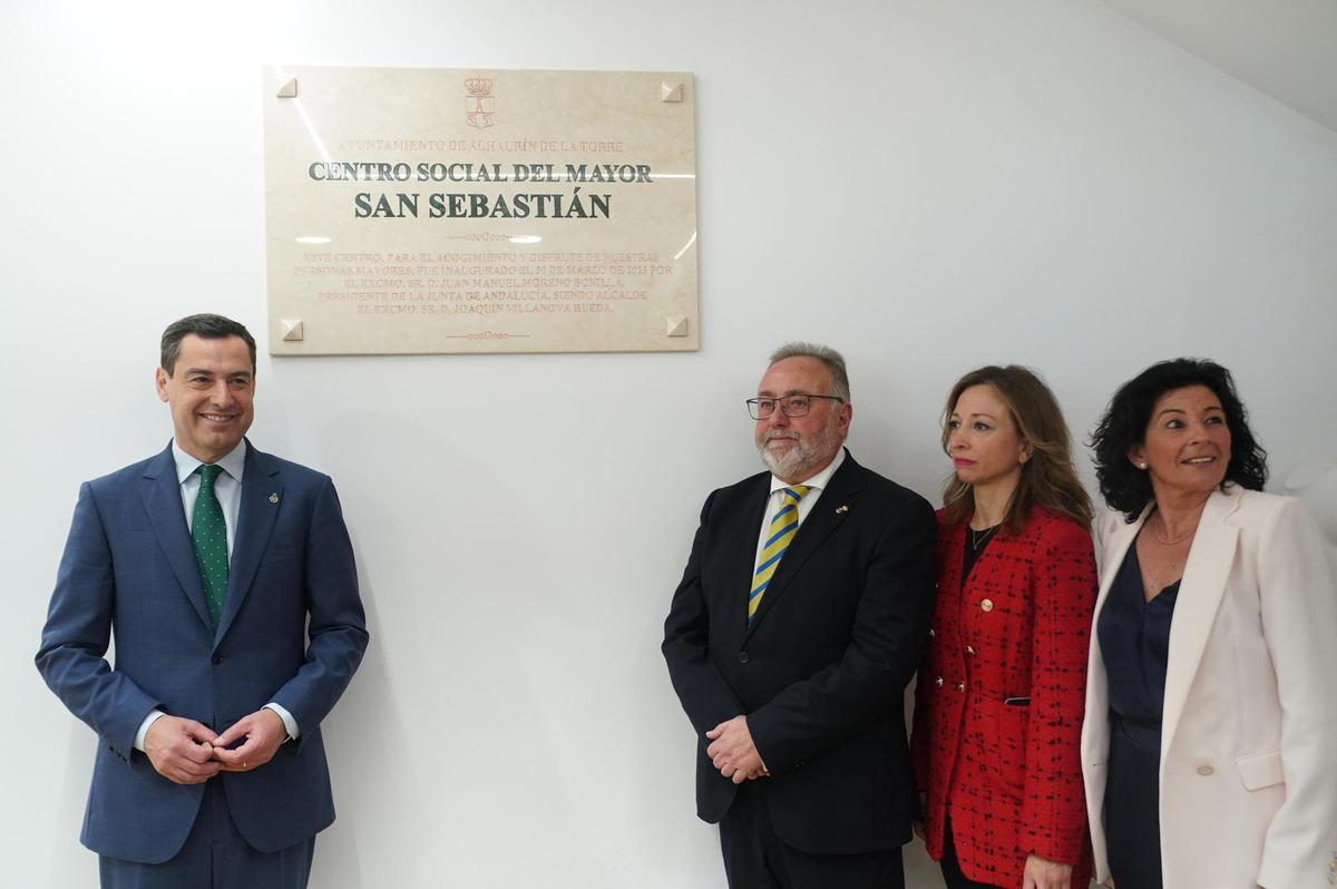 Visita de Juanma Moreno a Alhaurín de la Torre.