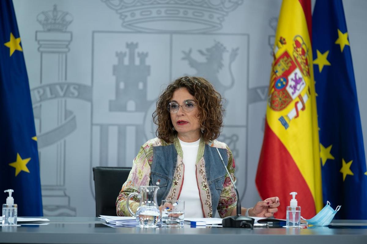 La portavoz del Gobierno, MarÃ­a JesÃºs Montero, interviene durante la rueda de prensa posterior al Consejo de Ministros. En Madrid, (EspaÃ±a), a 8 de septiembre de 2020.