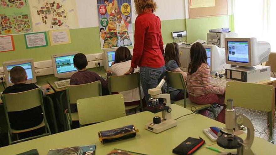 Una de las aulas específicamente preparada para atender a alumnos con sobredotación en el colegio público Luis Vives de Elche, en imagen de archivo