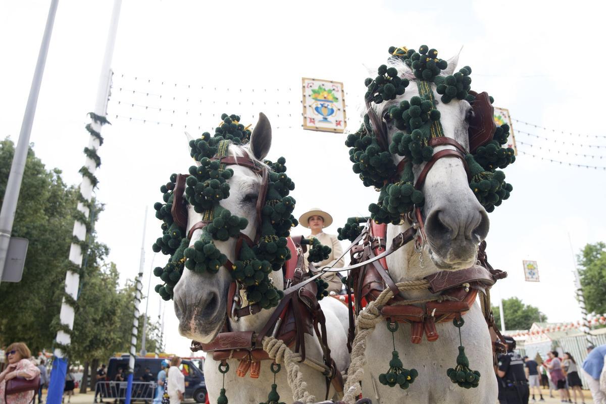 Ambiente este miércoles en la Feria de Abril.