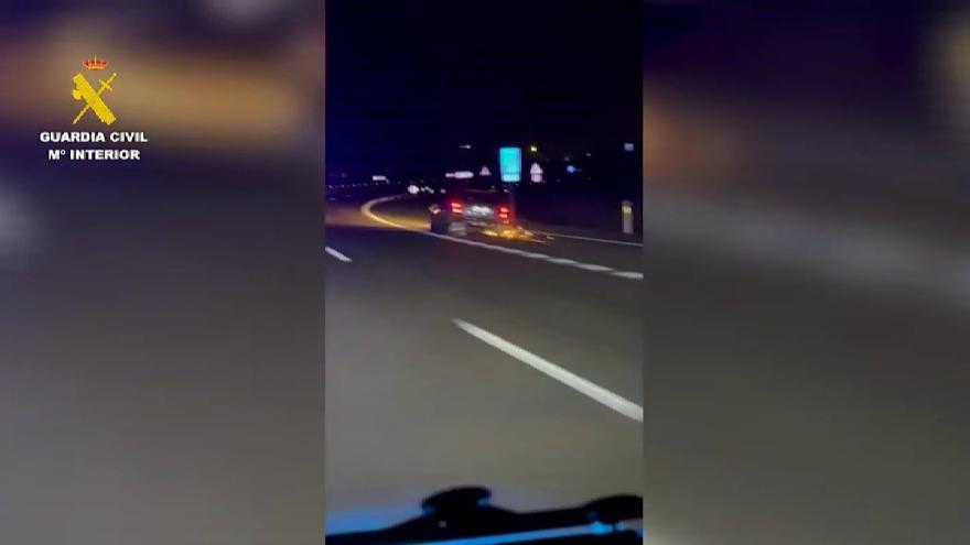 La Guardia Civil detecta un coche circulando a más de 200 km/h