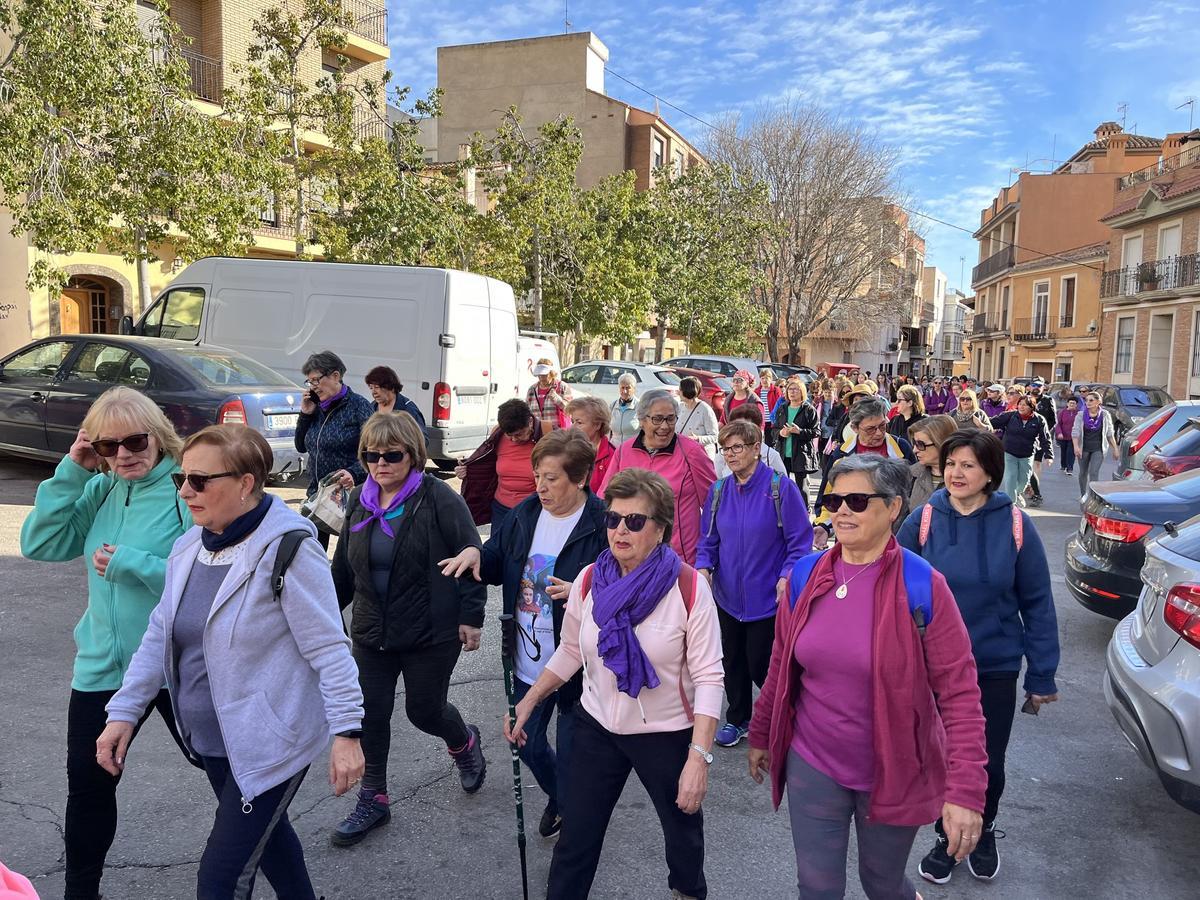 Imagen de la marcha por el 8-M que ha tenido lugar este miércoles en la Vall.