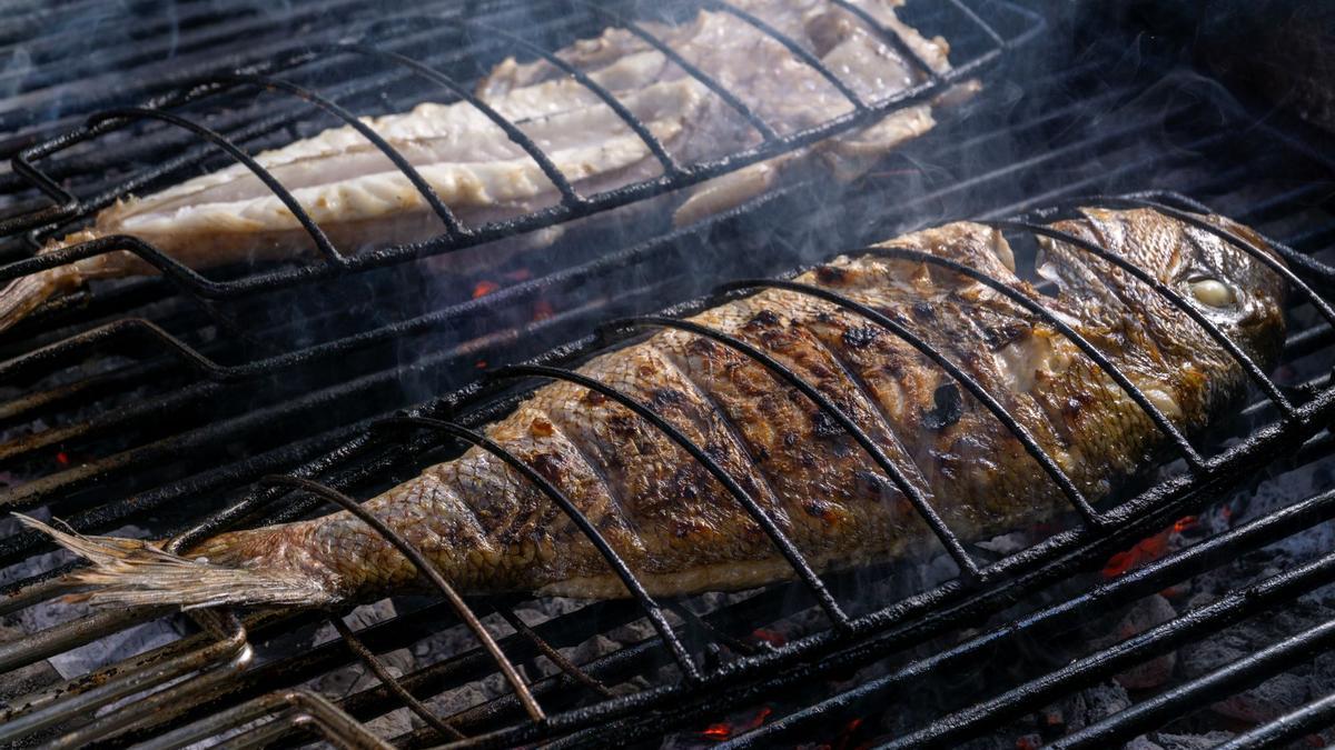 Pescado a la parrilla en Las Margaritas.