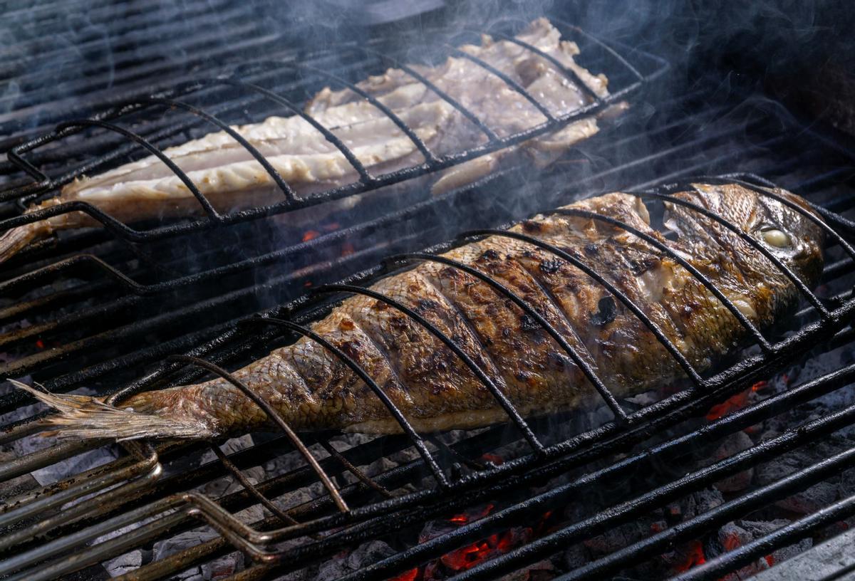 Pescado a la parrilla en Las Margaritas.