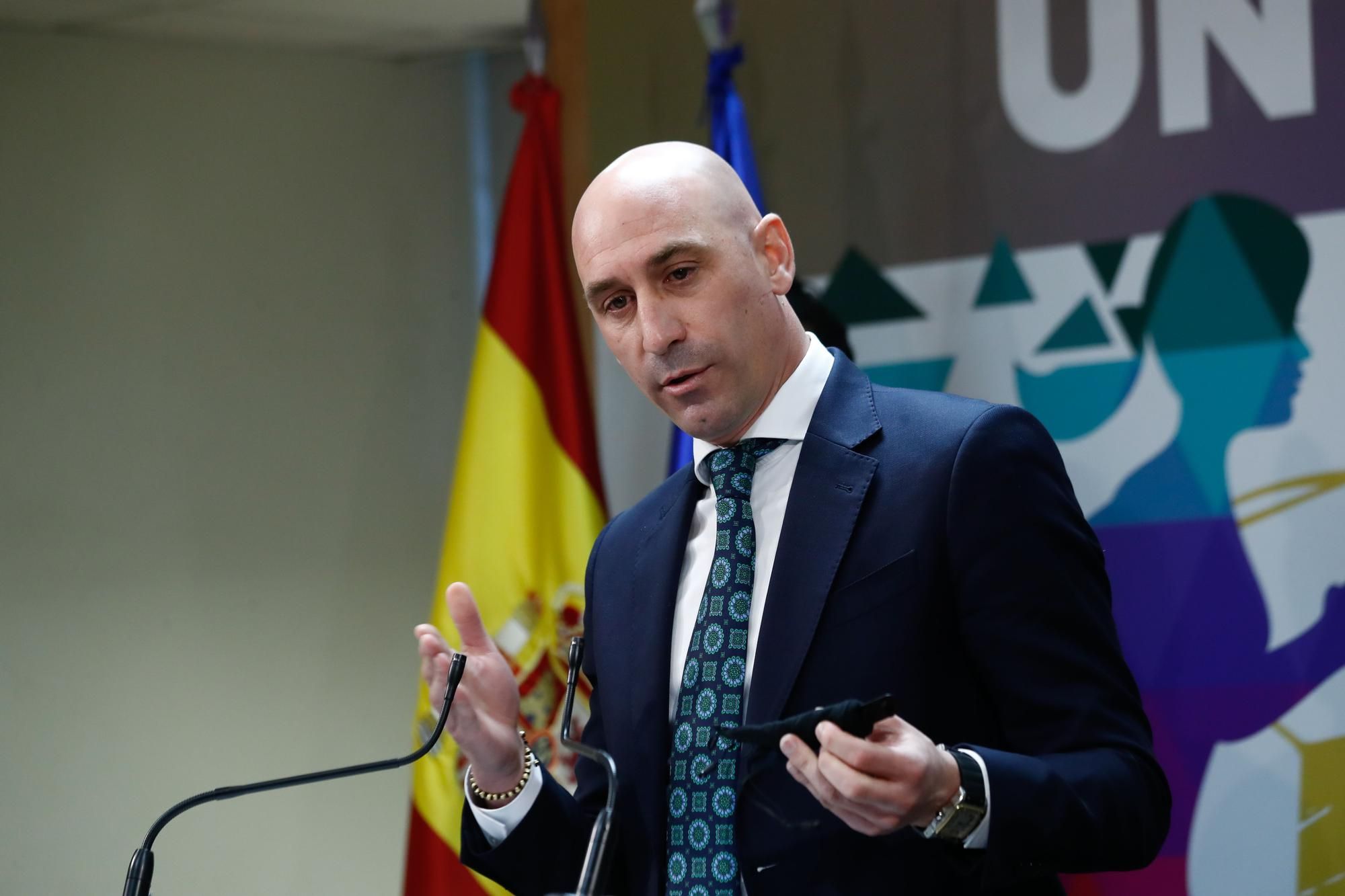 Archivo - Luis Rubiales, presidente de la Real Federación Española de Fútbol