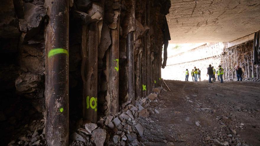 Visita a las obras de soterramiento de la carretera de La Esperanza y carril bus de La Hornera