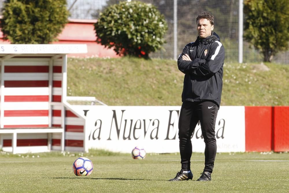 Entrenamiento del Sporting 27/03/2017