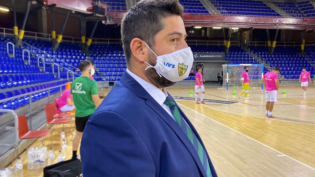 Josan González, en el Palau Blaugrana.