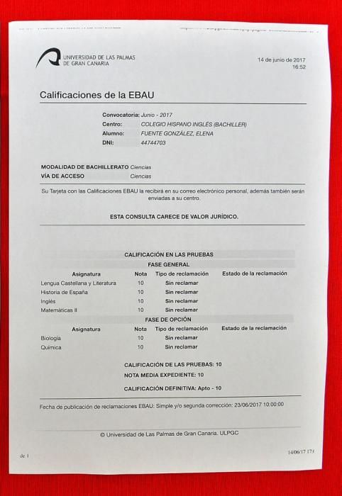 EBAU NOTA MÁXIMA ELENA FUENTE COLEGIO HISPANO ...