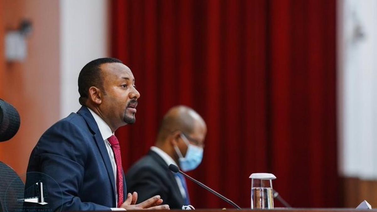 El primer ministro de Etiopía, Abiy Ahmed, interviene ante el Parlamento