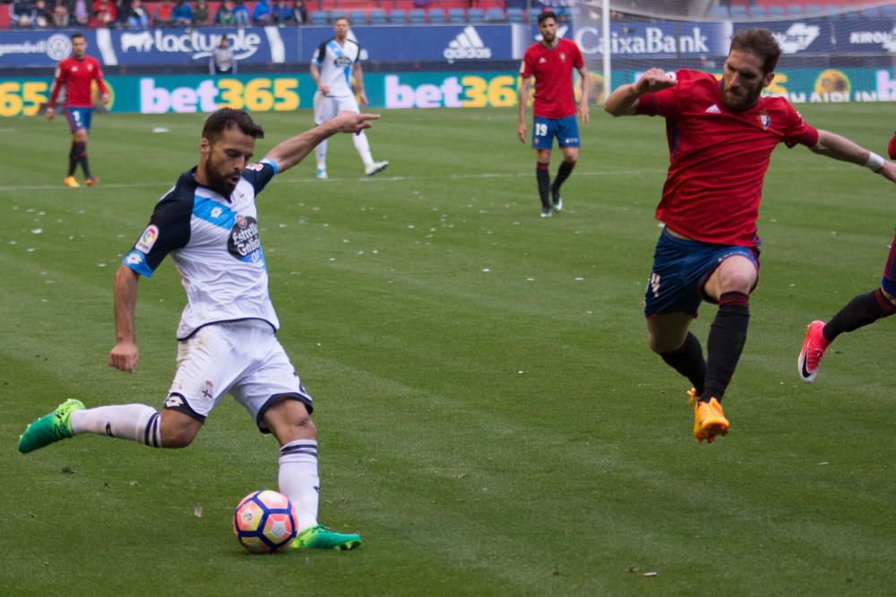 El Dépor empate en Pamplona