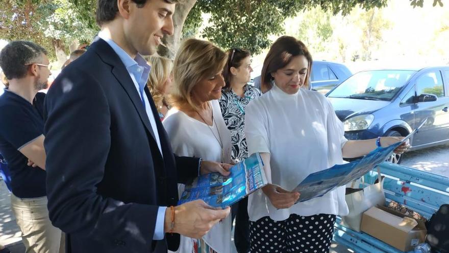 Del Cid, presentando las medidas en un acto de campaña.