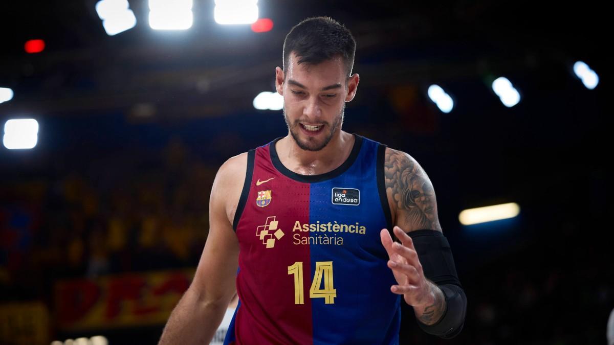 Willy Hernangómez, in a game with Barça this season