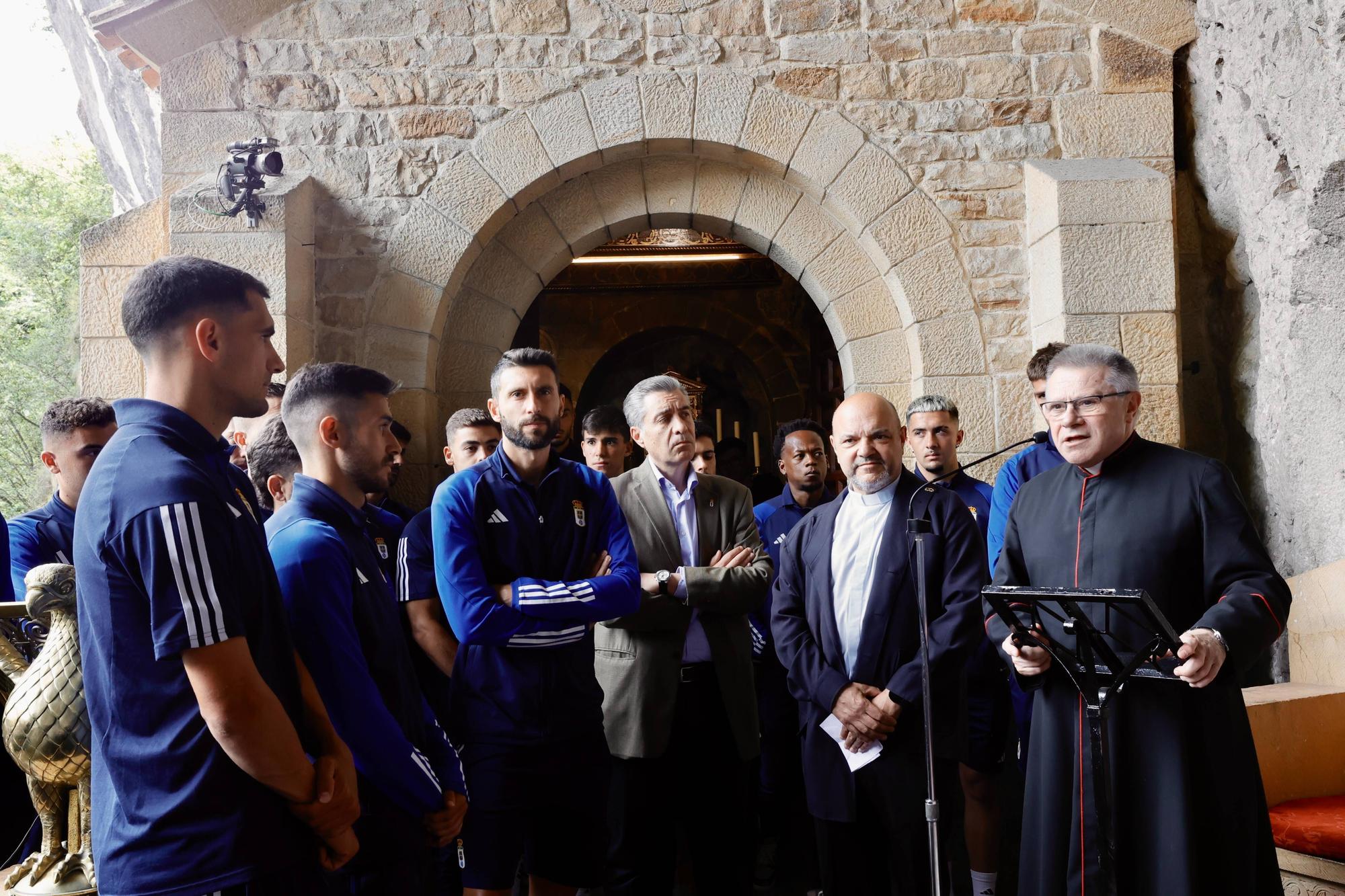 Visita del Real Oviedo al Santuario de Covadonga