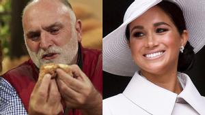 El chef José Andrés y Meghan Markle.